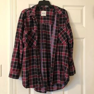 Mudd Black and Red Flannel